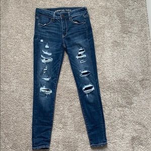 american eagle ripped jeans